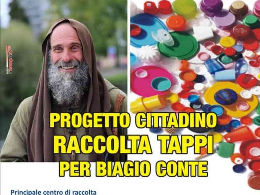 Immagine articolo: Menfi. Raccolta tappi, il ricavato verrà devoluto alla comunità “Speranza e Carità” fondata da Fratel Biagio Conte