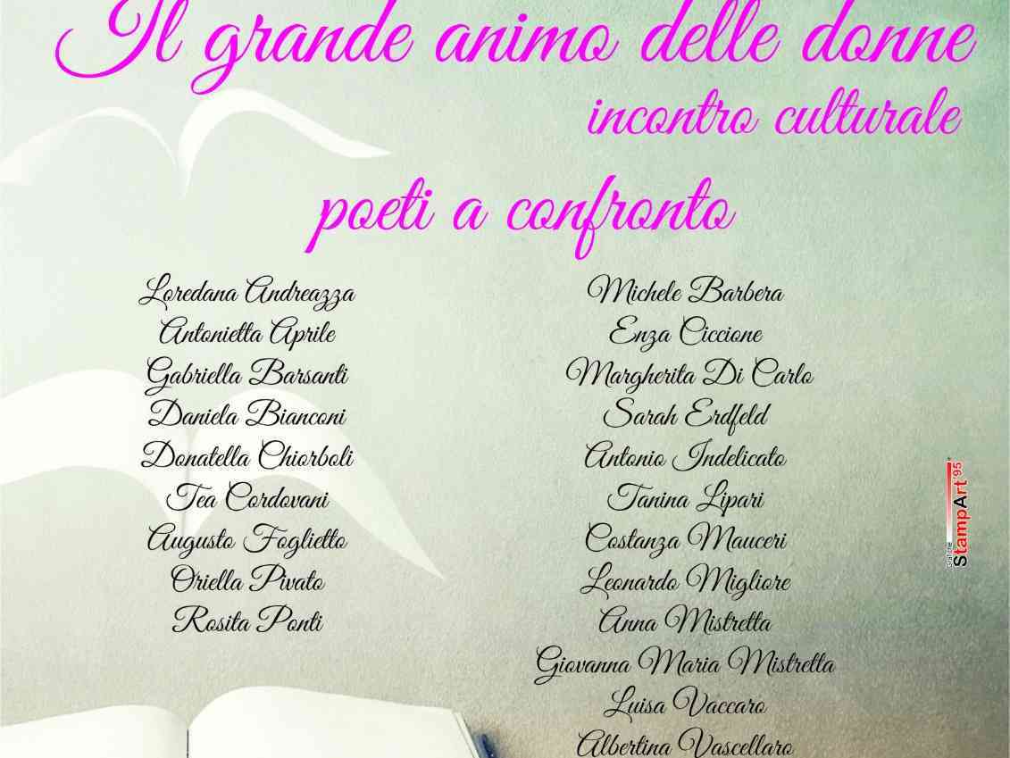 Immagine articolo: “Il grande animo delle donne“, incontro culturale organizzata dalla Consulta delle Donne