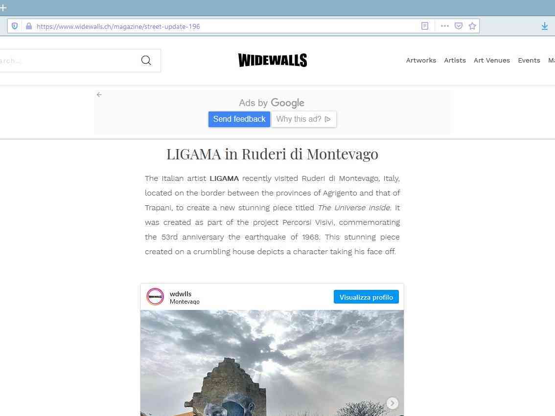 Immagine articolo: Montevago, il museo en plen air sulla rivista internazionale di arte contemporanea Wide Walls