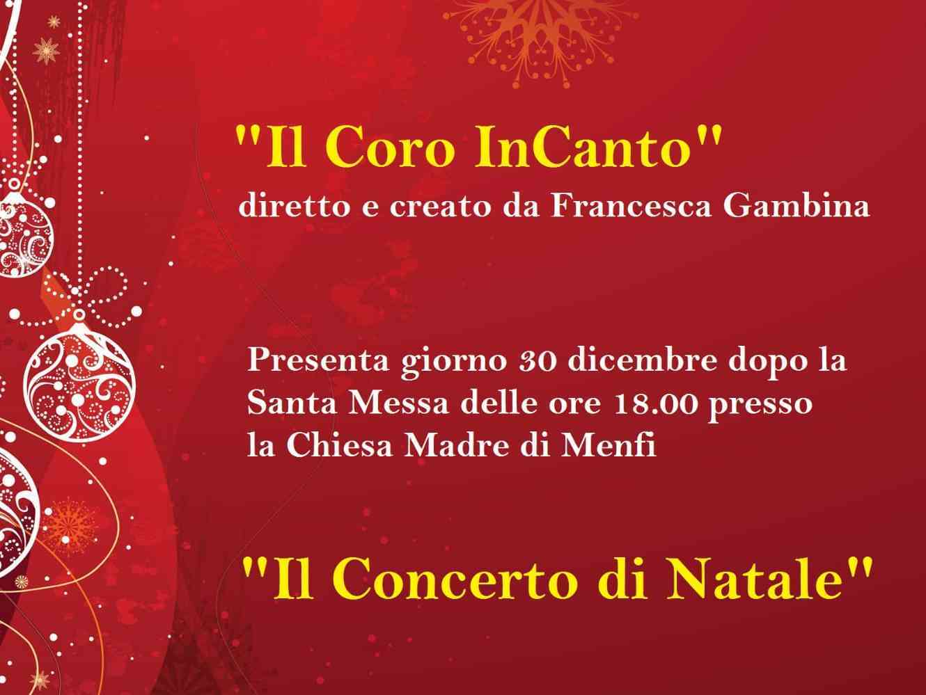 Immagine articolo: Menfi. “Il Coro InCanto“. Domani concerto di Natale in Chiesa Madre