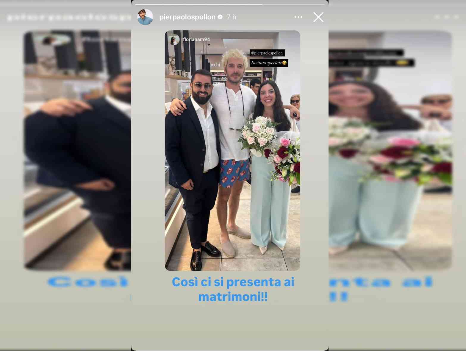 Immagine articolo: Menfi. Avvistato l’attore Pierpaolo Spollon, “invitato speciale” di una coppia di futuri sposi