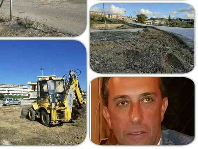 Immagine articolo: S. Margherita B. “Una ruspa in azione continua“. L'assessore al decoro urbano ed alla viabilità Francesco Sciara ogni giorno “senza tregua“.