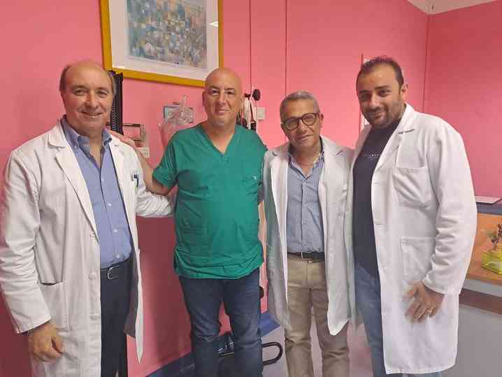 da sx Pillitteri, Santangelo, Incorvaia, Giovanni Vaccaro oncologo