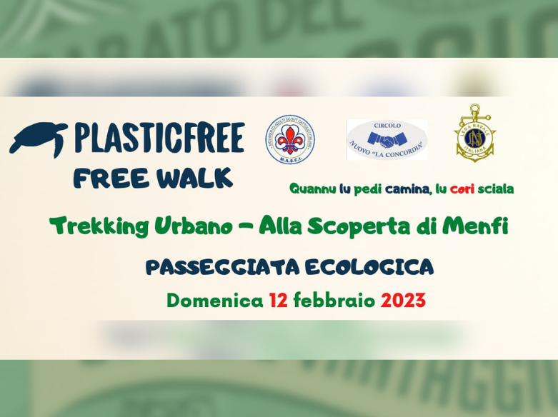 Immagine articolo: Plasticfree Onlus, passeggiata ecologica a Menfi domenica 12 Febbraio