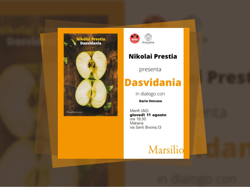 Immagine articolo: Menfi, 11 Agosto presentazione romanzo “Dasvidania” di Nikolai Prestia