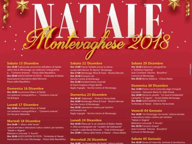 Immagine articolo: Montevago, presentato il programma “Natale Montevaghese 2018“. In programma animazioni, spettacoli, musica, arte e non solo