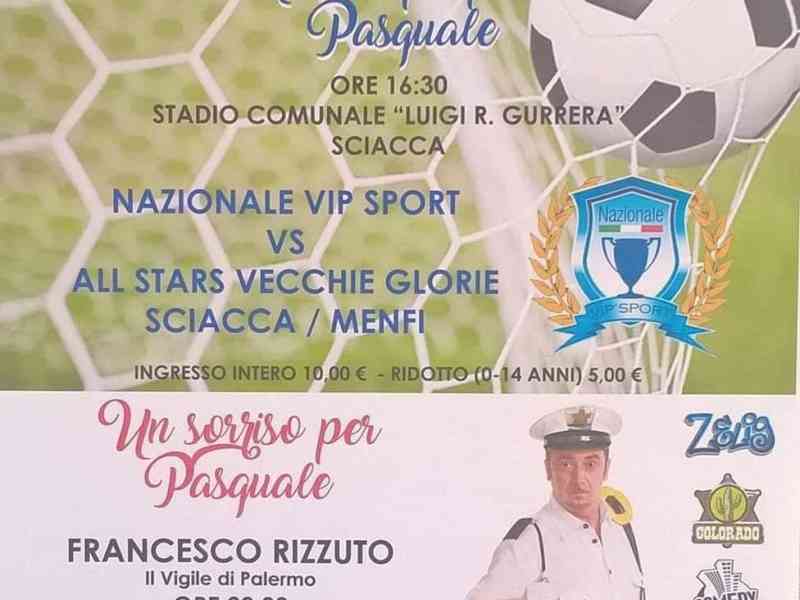 Immagine articolo: “Insieme si può“ a Menfi e Sciacca per Pasquale Bonfante.  Il comico Rizzuto all'anfiteatro a mare. I campo anche All stars vecchie glorie Sciacca/Menfi