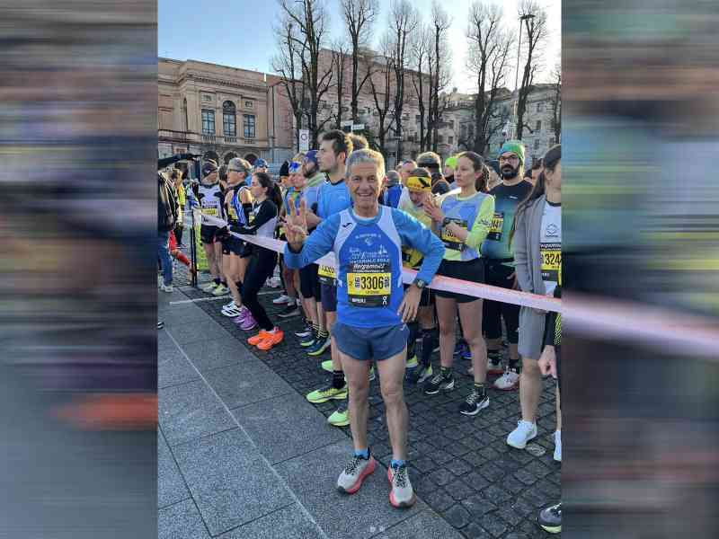 Immagine articolo: Il menfitano Nino Alesi primo nella sua categoria alla Referee Run di Bergamo