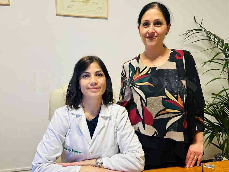 La dott.ssa Antonella Cacioppo e la sua assistente Maria Pia Abruzzo
