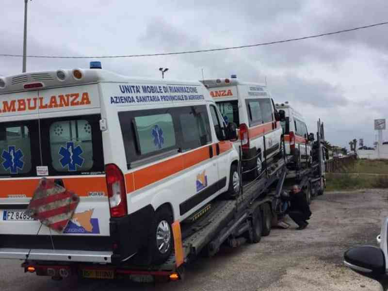 Immagine articolo: Consegnate le sei ambulanze destinate ai presidi ospedalieri dell'agrigentino