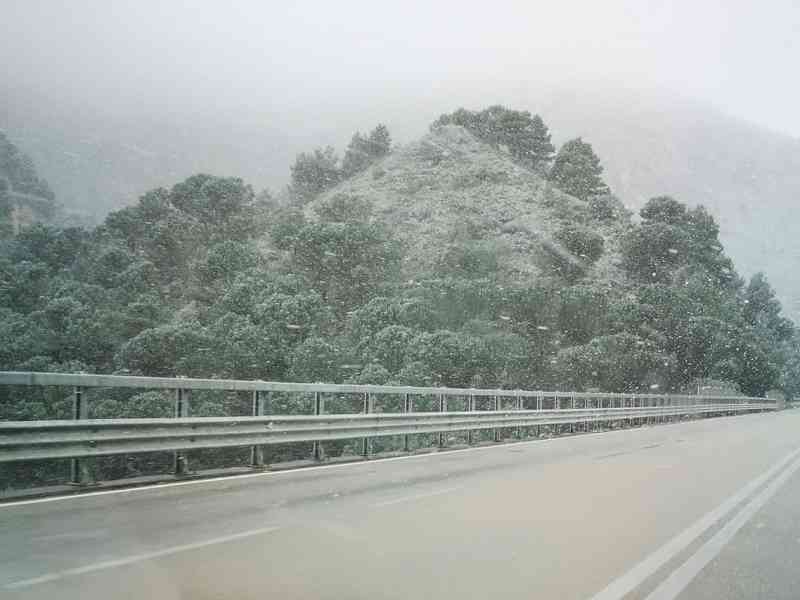 Immagine articolo: Maltempo. Neve e grandine sulla fondovalle Palermo - Sciacca