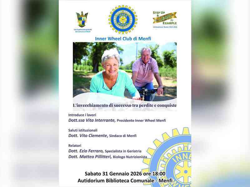 Immagine articolo: Invecchiare bene è possibile: a Menfi un incontro per riscoprire la terza età come nuova stagione della vita