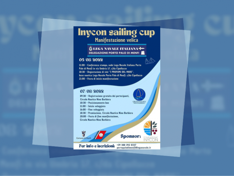 Immagine articolo: Menfi, al via la manifestazione velica “Inycon sailing cup“ oggi e domani a Porto Palo. Ecco gli orari
