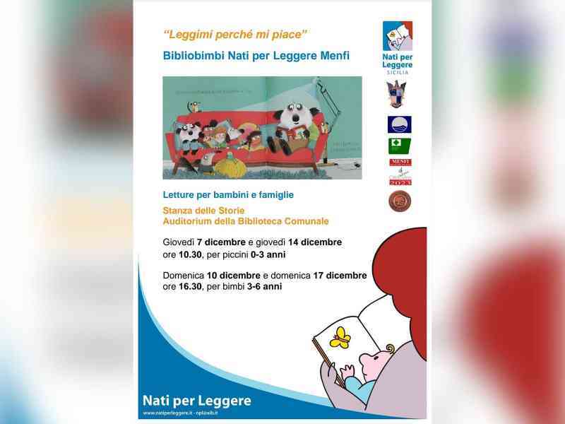 Immagine articolo: Menfi. Giovedì e Domenica appuntamento con la cultura per i più piccini: torna “BiblioBimbi, nati per leggere“