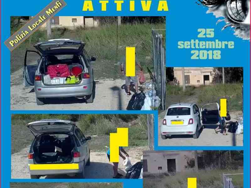 Immagine articolo: Menfi, la Polizia Municipale mette in allerta i cittadini: “Non abbandonate i rifiuti per strada. Telecamere in azione e multe in arrivo“