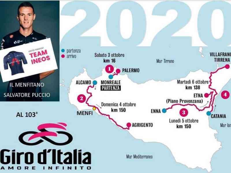 Immagine articolo: Giro d’Italia, anche quest’anno Menfi aspetta il passaggio del suo campione Salvatore Puccio