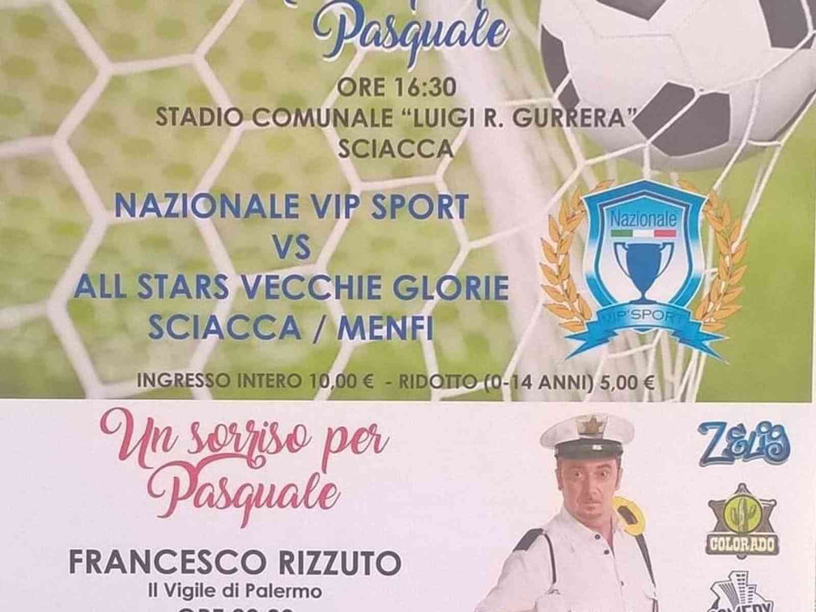 Immagine articolo: “Insieme si può“ a Menfi e Sciacca per Pasquale Bonfante.  Il comico Rizzuto all'anfiteatro a mare. I campo anche All stars vecchie glorie Sciacca/Menfi