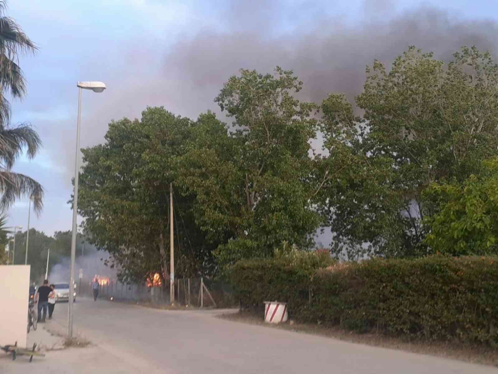 Immagine articolo: Menfi. Vasto incendio ieri sera in via dei Pioppi in contrada Fiori. Vigili del fuoco al lavoro