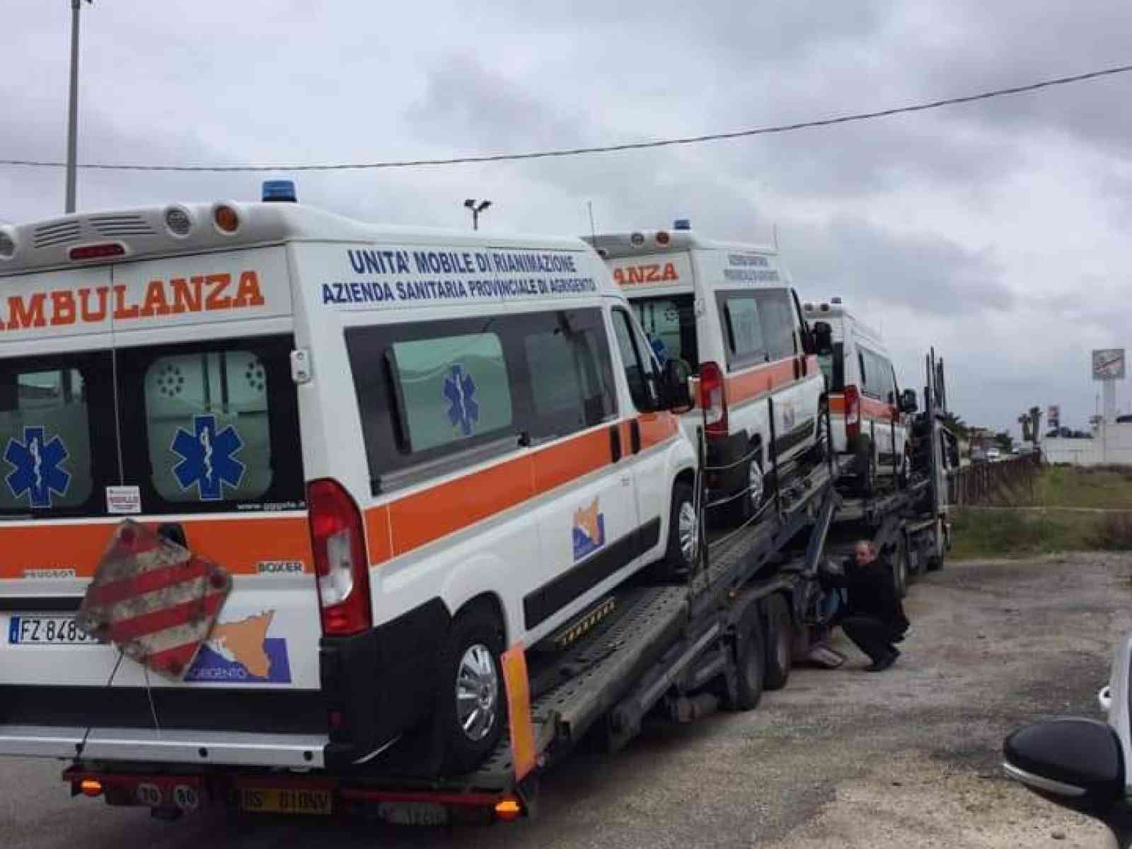 Immagine articolo: Consegnate le sei ambulanze destinate ai presidi ospedalieri dell'agrigentino