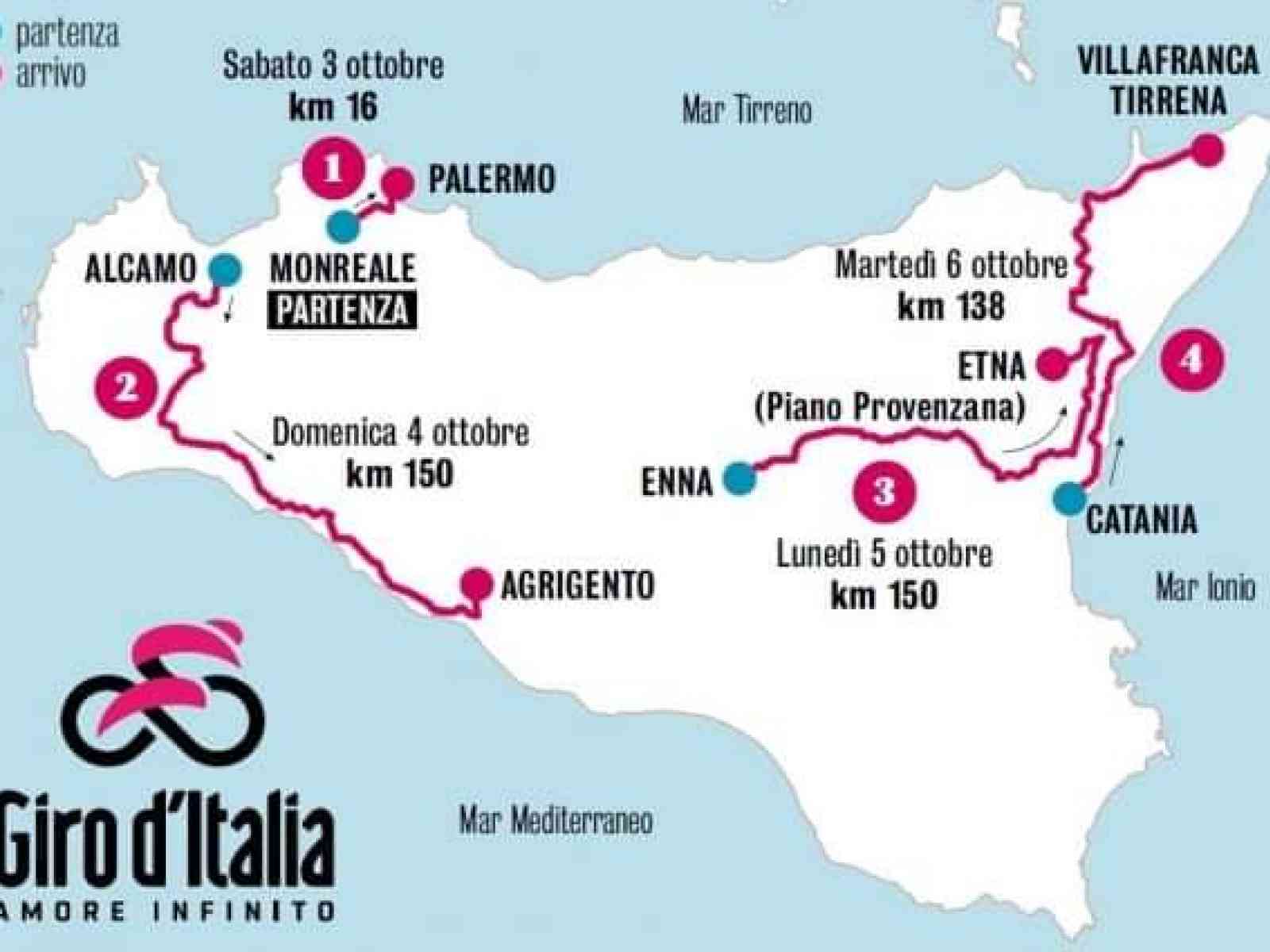 Immagine articolo: Giro d'Italia, nuovo asfalto e segnaletica sulla statale 115. Ecco la data prevista