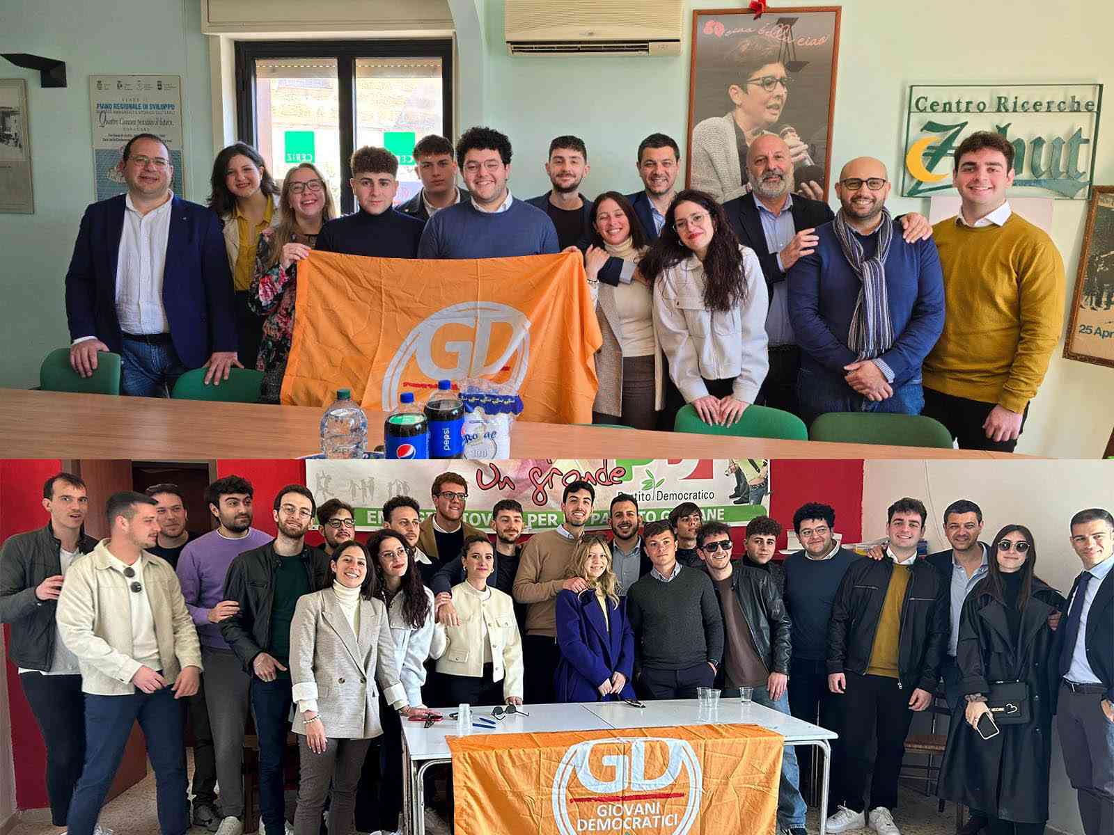 Immagine articolo: Paolo Pio Cicio segretario del circolo Giovani Democratici di Sambuca. Leonardo Triolo a Santa Margherita - Montevago