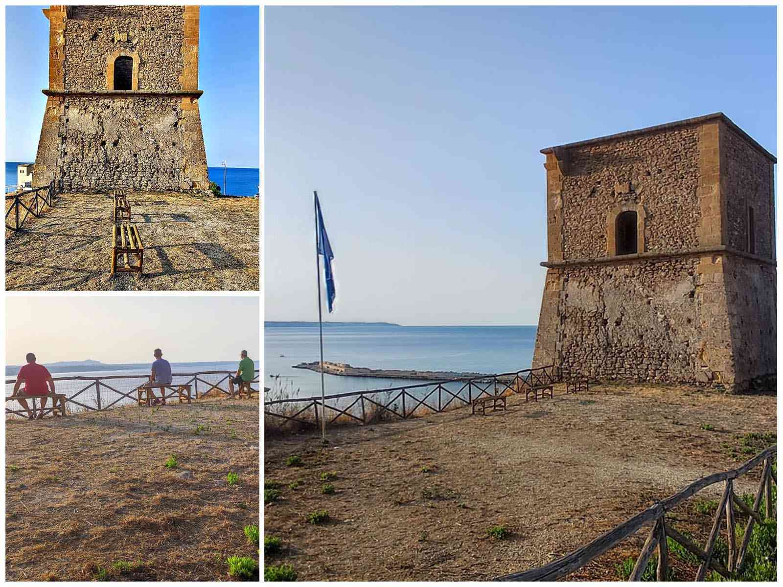 Immagine articolo: Menfi. Volontari installano 3 nuove panchine sul belvedere della Torre di Porto Palo