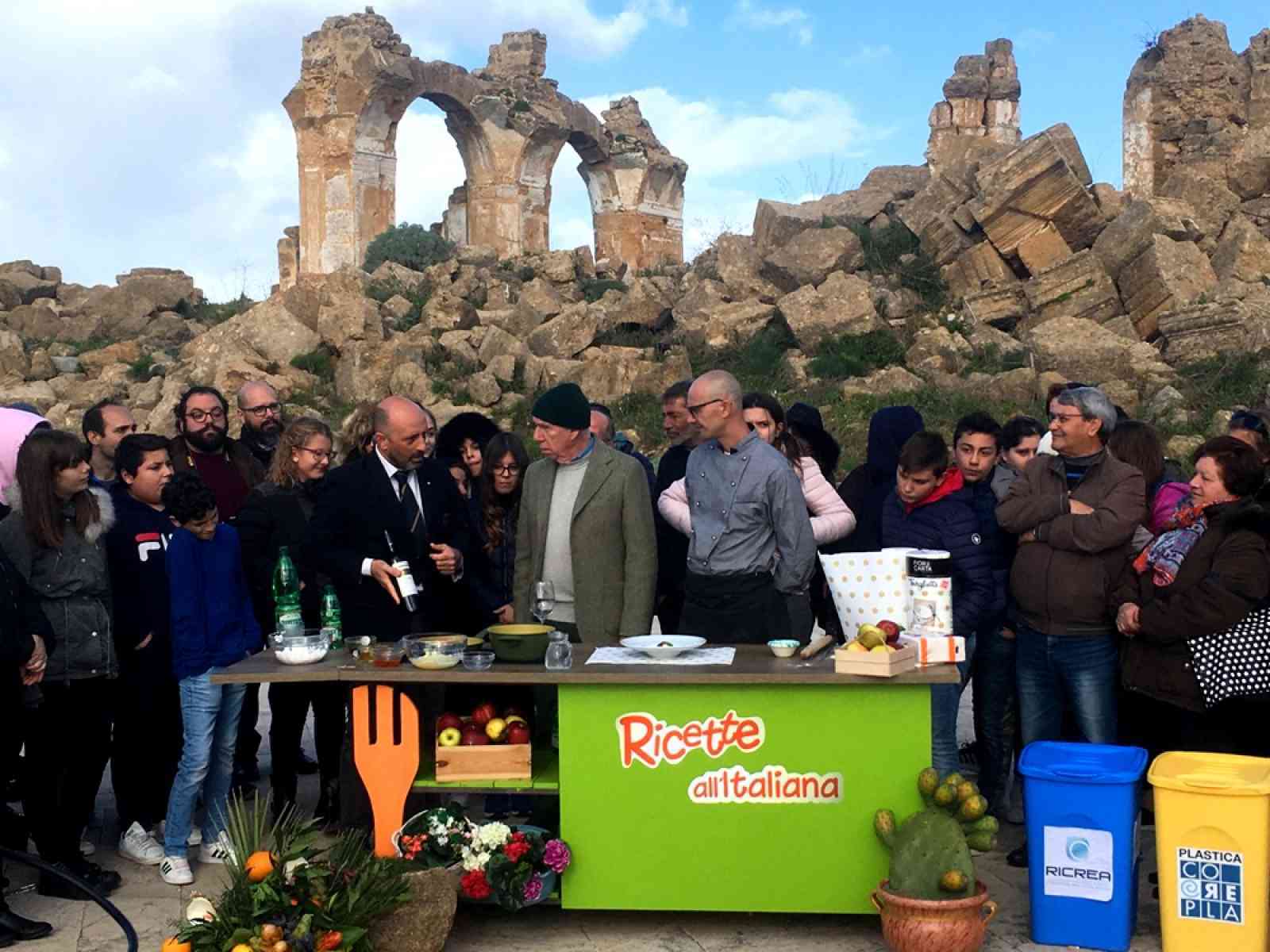 Immagine articolo: “Ricette all’italiana” a Montevago, il vecchio centro trasformato in un set televisivo