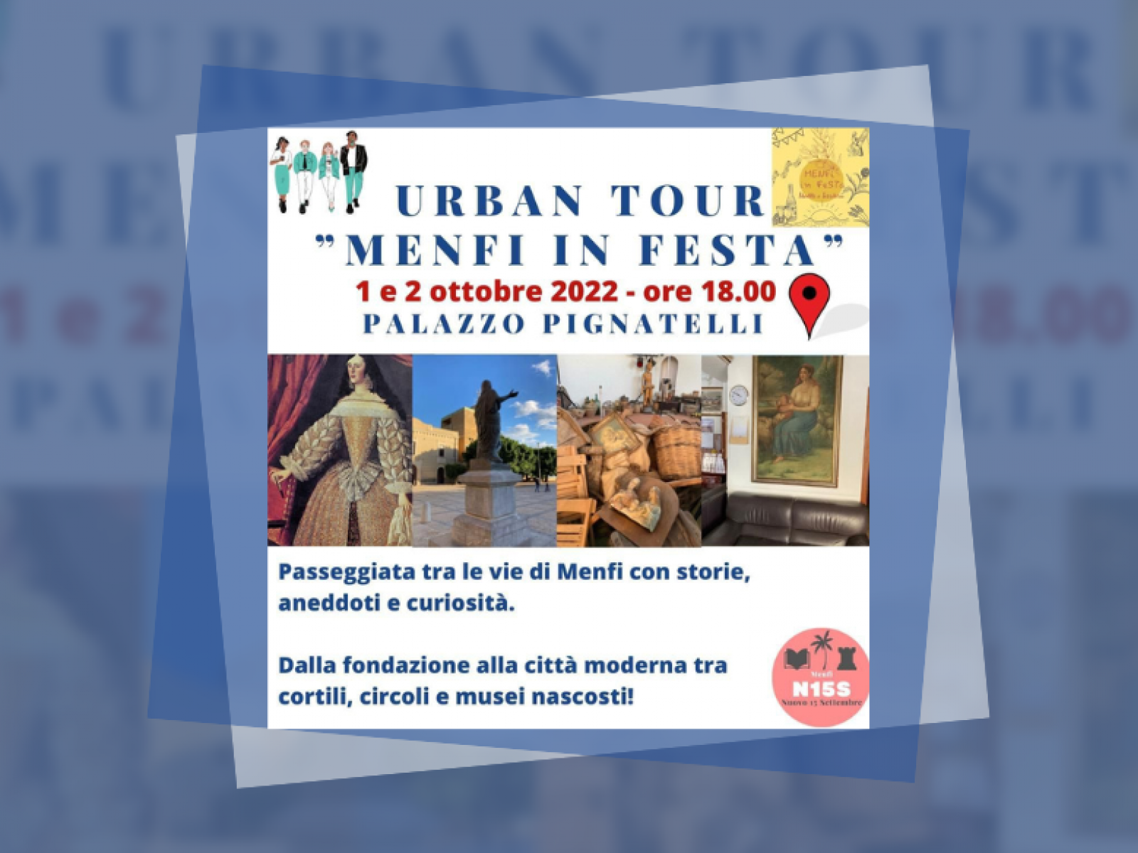 Immagine articolo: Menfi, conto alla rovescia per primo Urban Tour promosso da “Nuovo 15 Settembre”. Appuntamento 1 e 2 ottobre